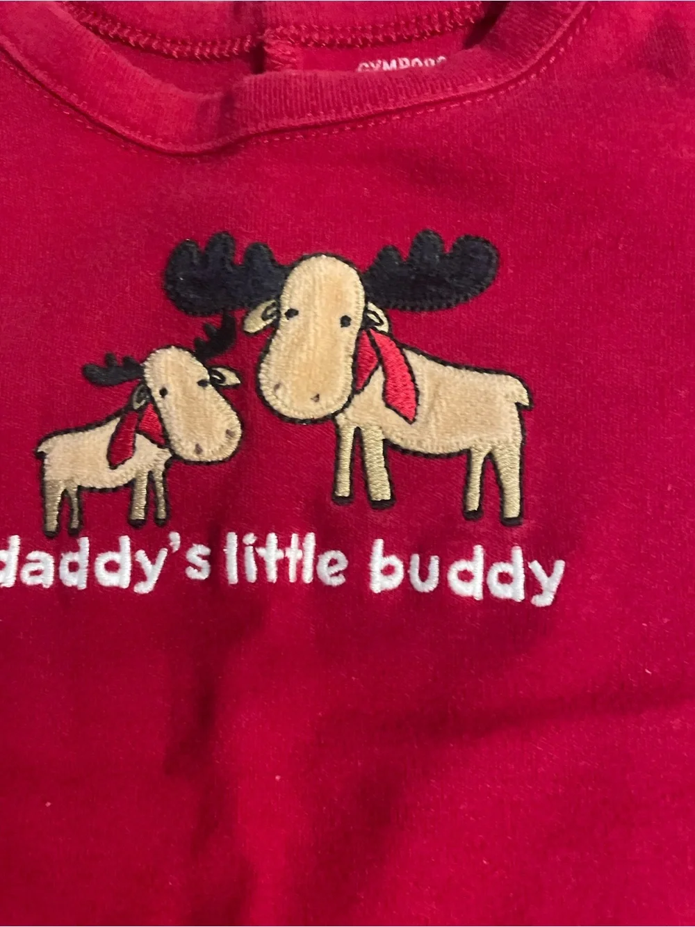 Daddy's Little Buddy Dark Red Boys One-piece - 0031